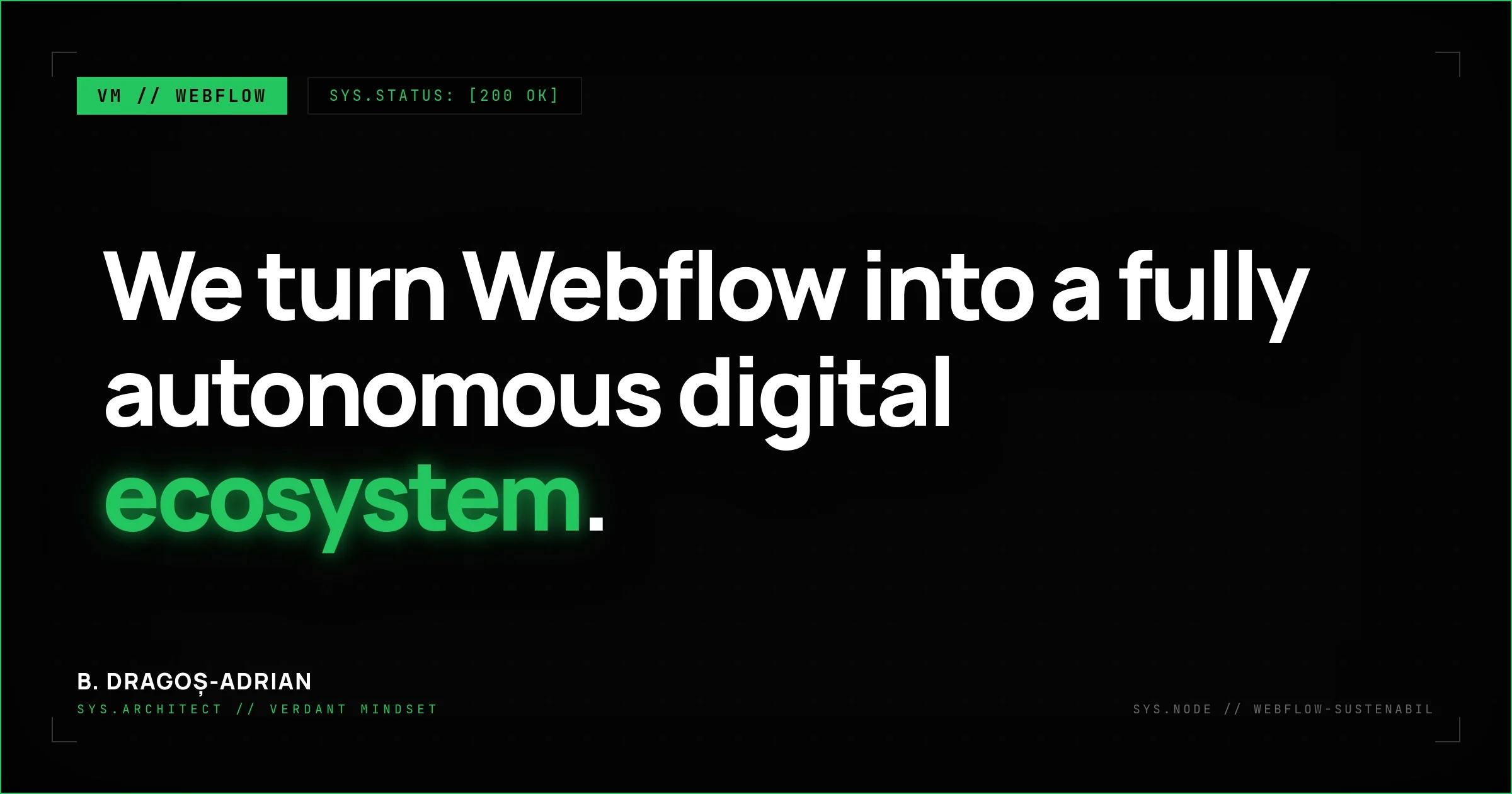 Sustainable Webflow