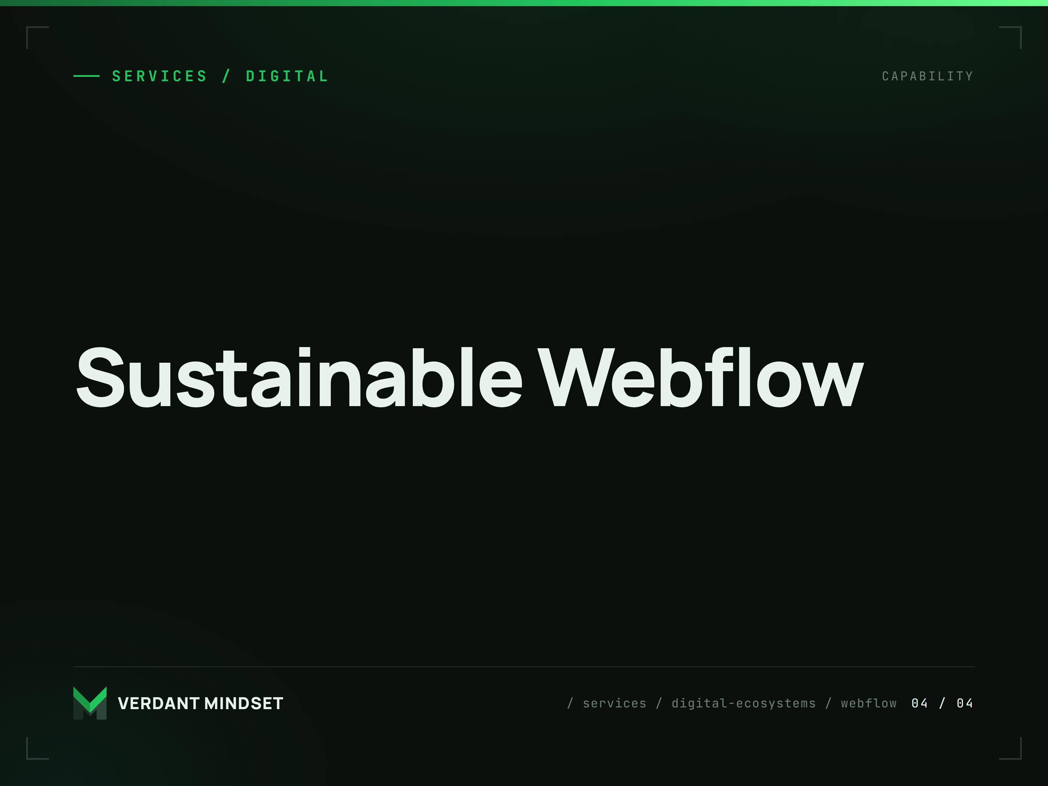 Sustainable Webflow