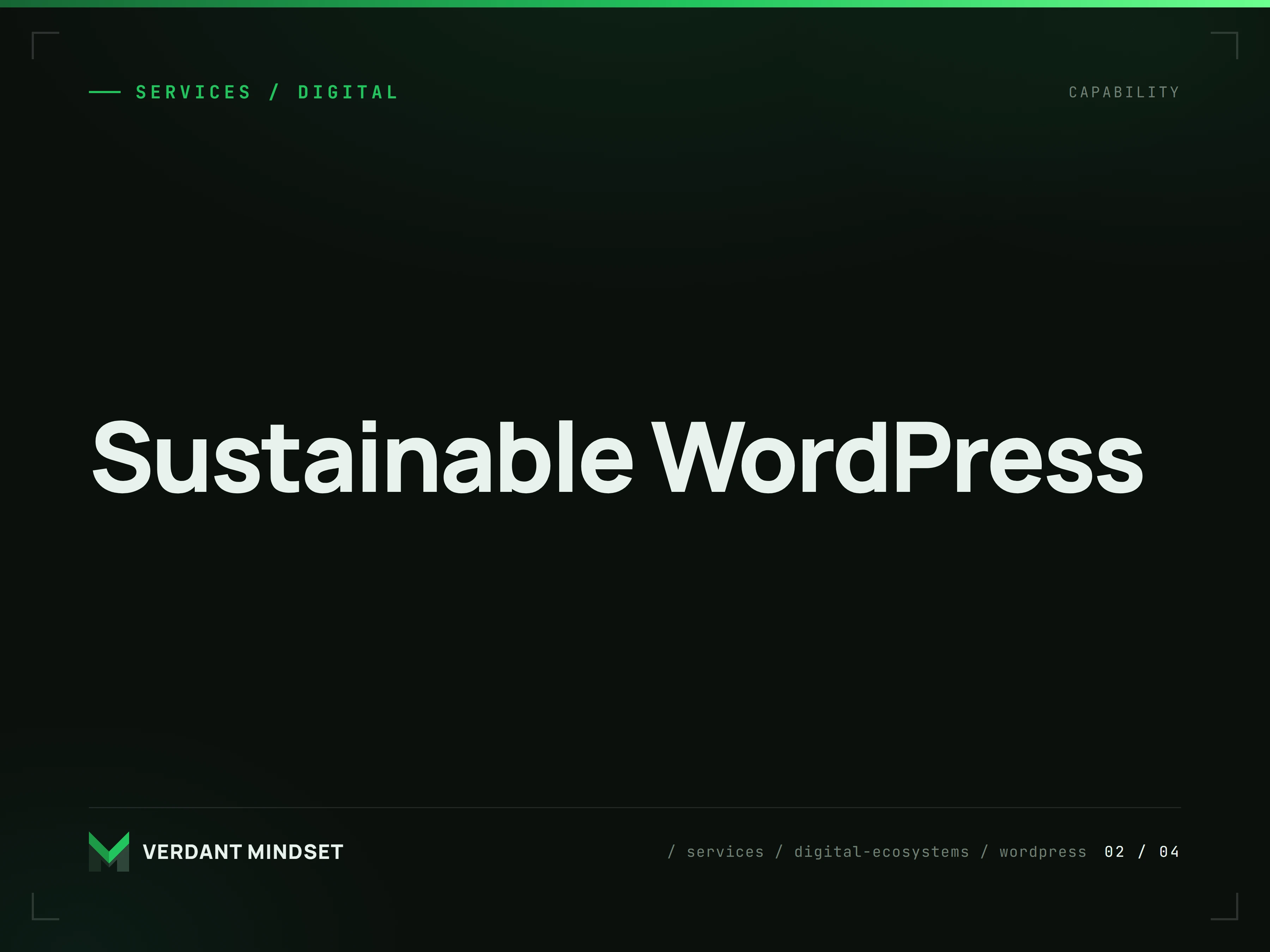 Sustainable WordPress