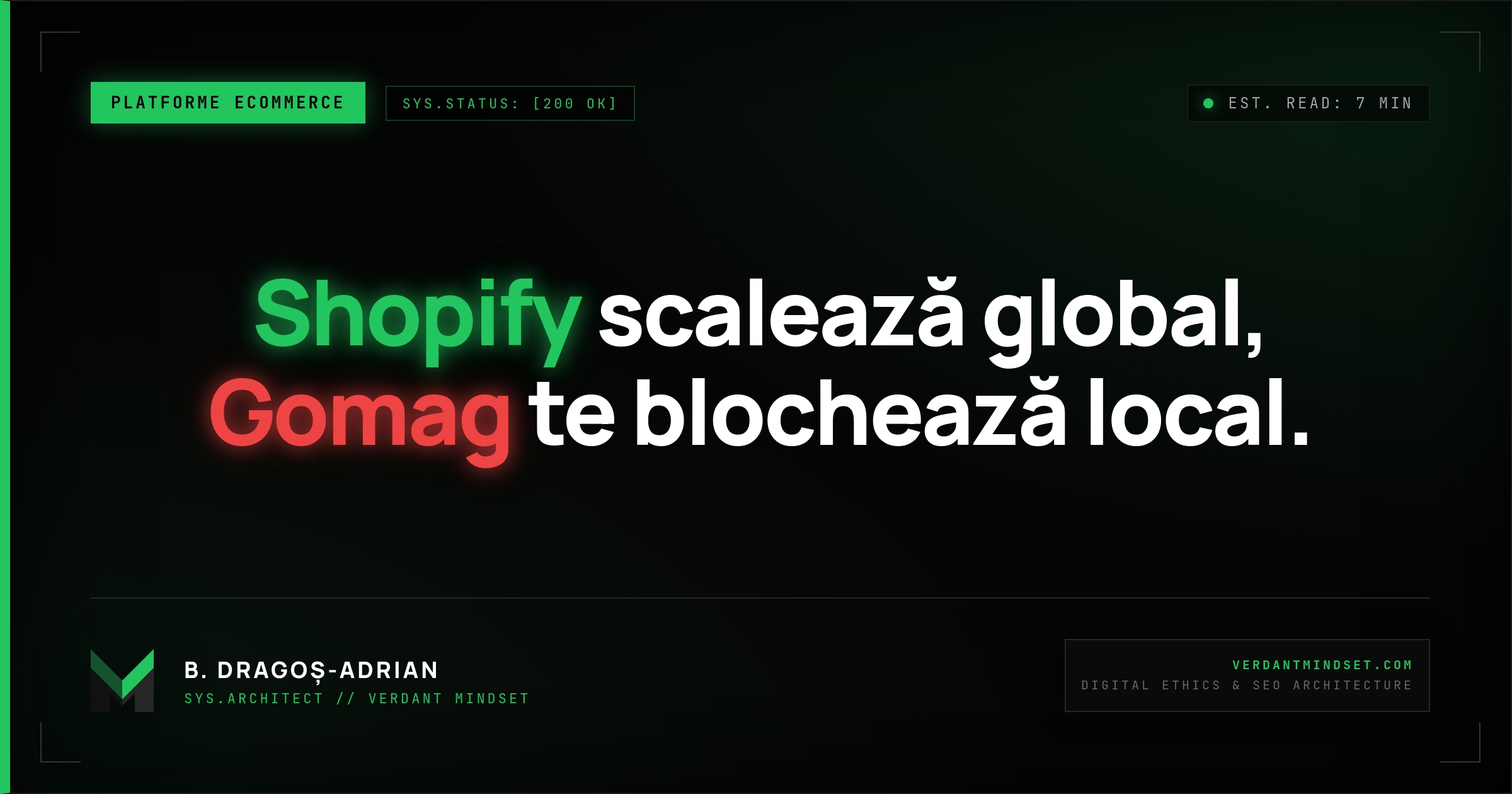 Comparație Shopify vs Gomag: costuri, AI, scalare internațională.