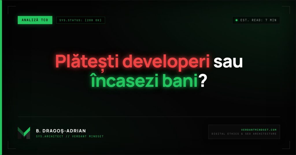 Comparație TCO Shopify vs Magento: costuri, hosting și mentenanță.