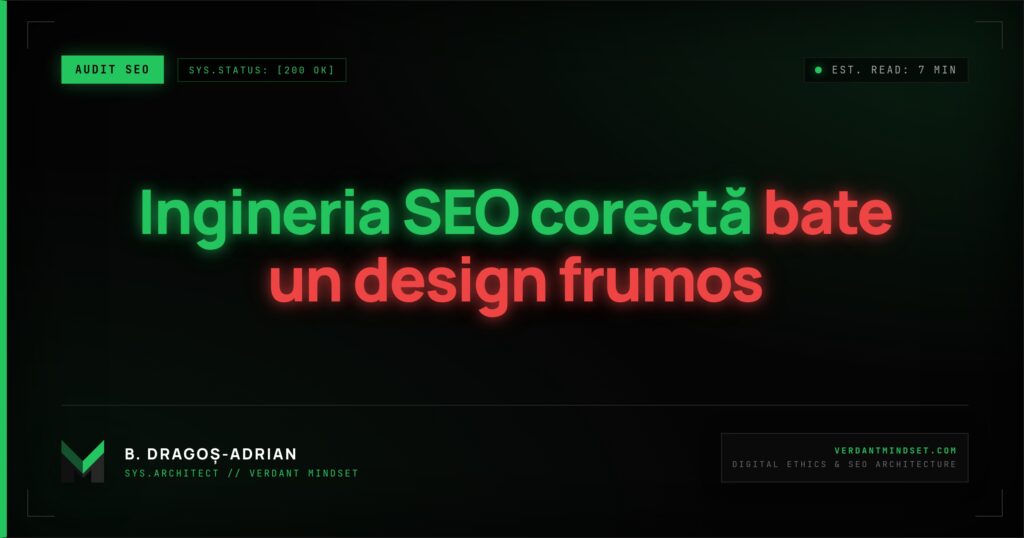 Ghid audit SEO DIY pentru probleme tehnice de fundație.
