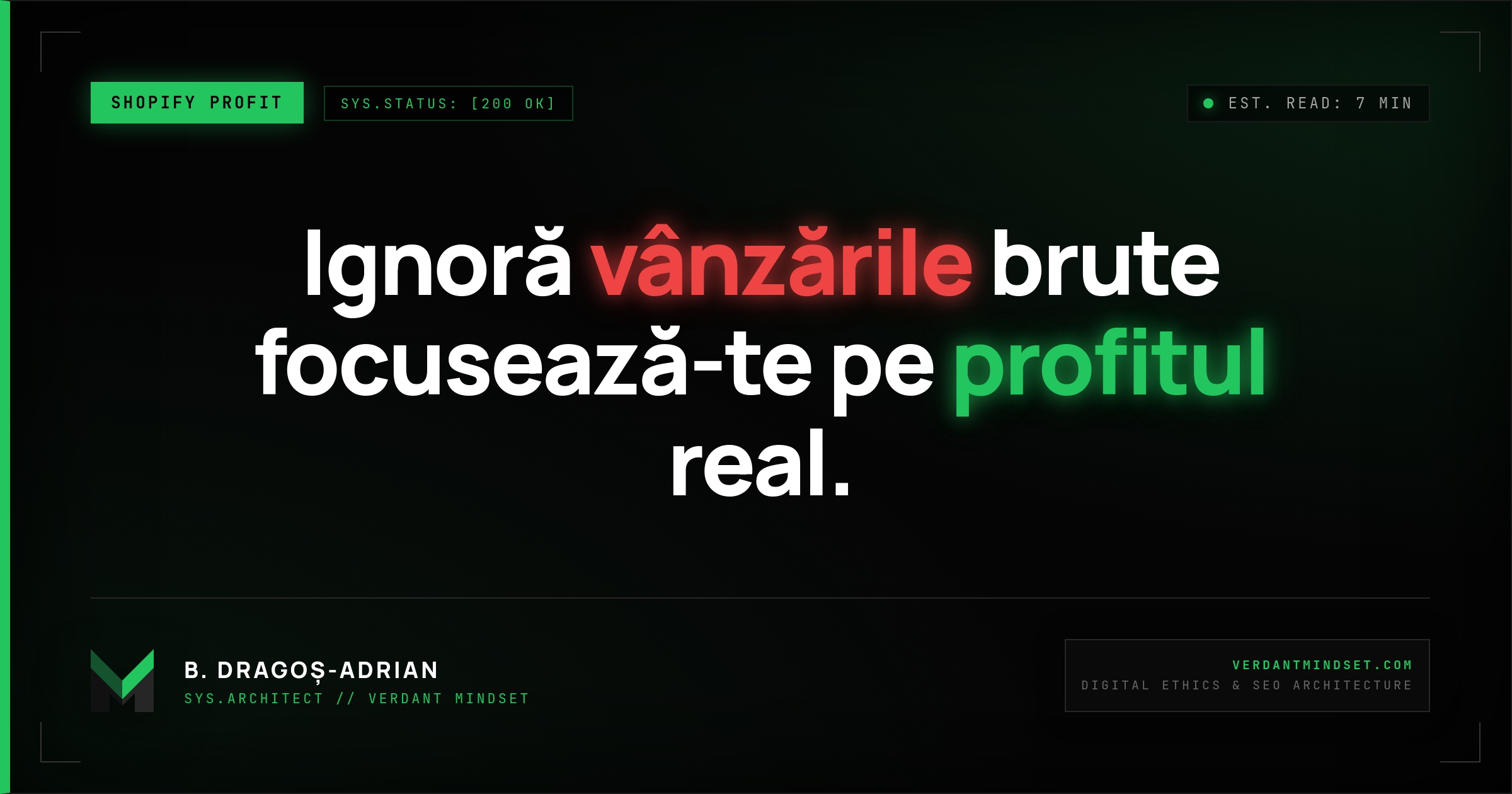 Ghid analiză profitabilitate metrici esențiale magazine online Shopify.