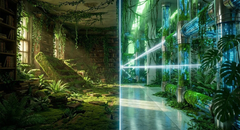 Diferența dintre un blog haotic și o structură semantică organizată (Siloing).