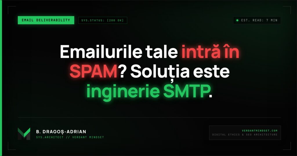 Soluția SMTP pentru a preveni intrarea emailurilor în spam.