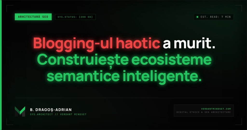 Strategie conținut SEO model caracatiță pentru autoritate topică.