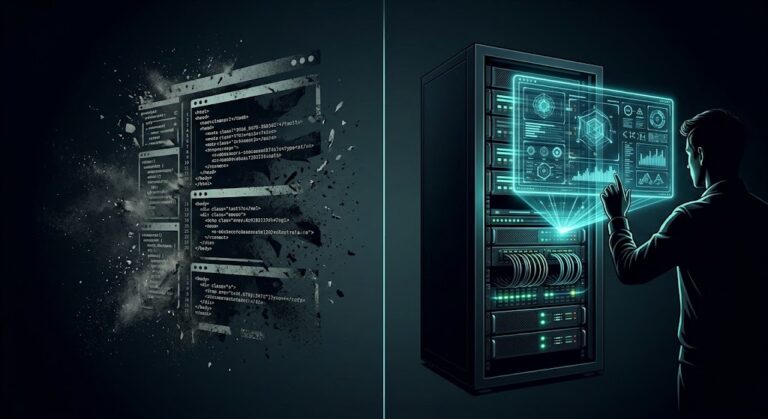 Reprezentare tehnică a modului în care sistemele AI Google înlocuiesc paginile cu scor de calitate slab, conform patentului US12536233B1.