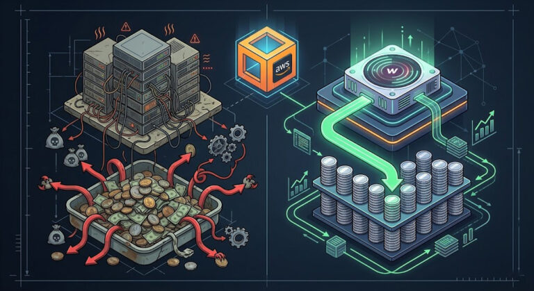 Comparație inginerească a costurilor totale de deținere (TCO) între găzduirea tradițională open-source și infrastructura Webflow SaaS pe AWS.