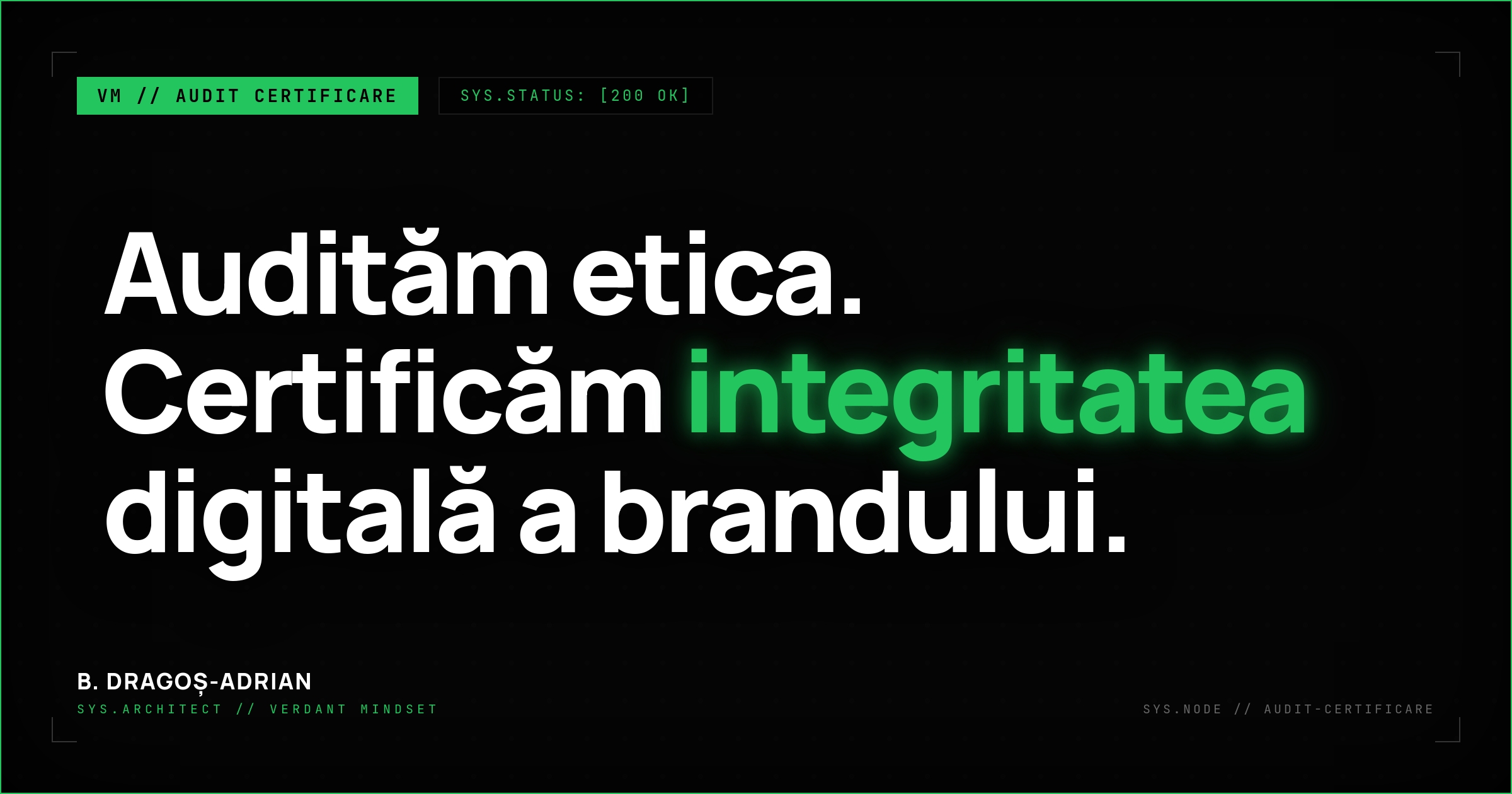 Audit etică digitală și certificare pentru conformitate și încredere.