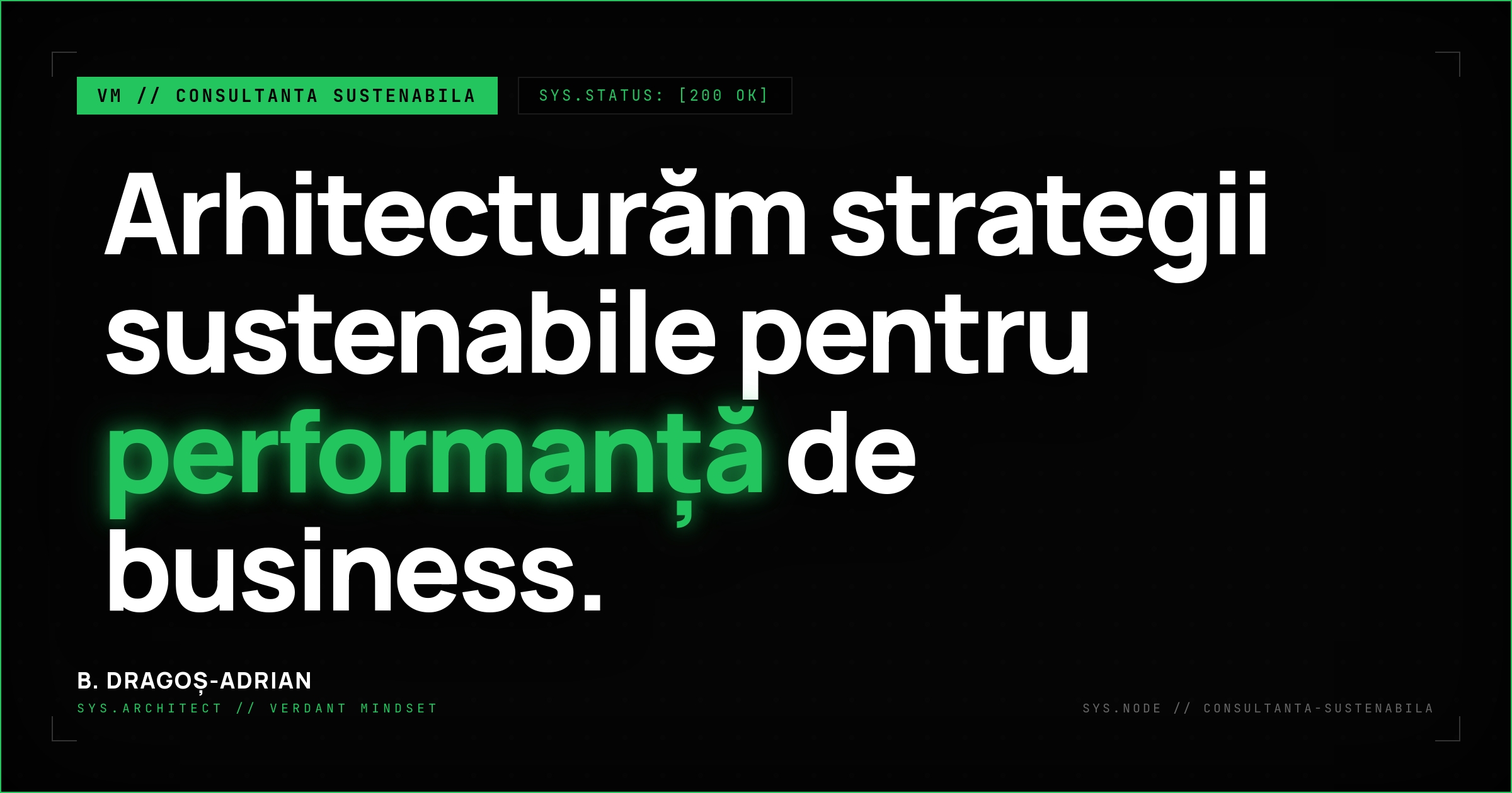 Consultanță sustenabilă: strategie de business pentru impact etic real.