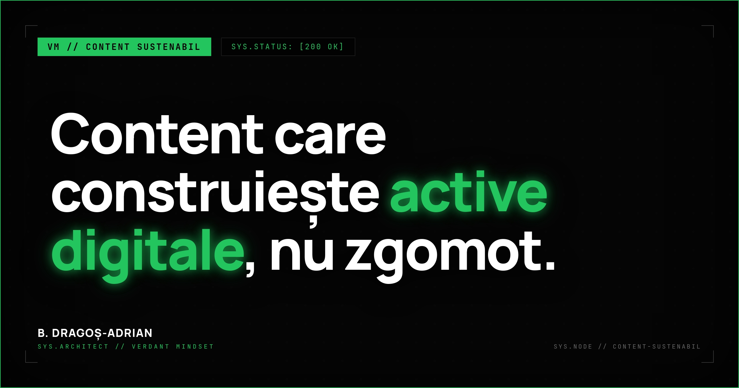 Strategii de conținut sustenabil care construiesc active digitale durabile.