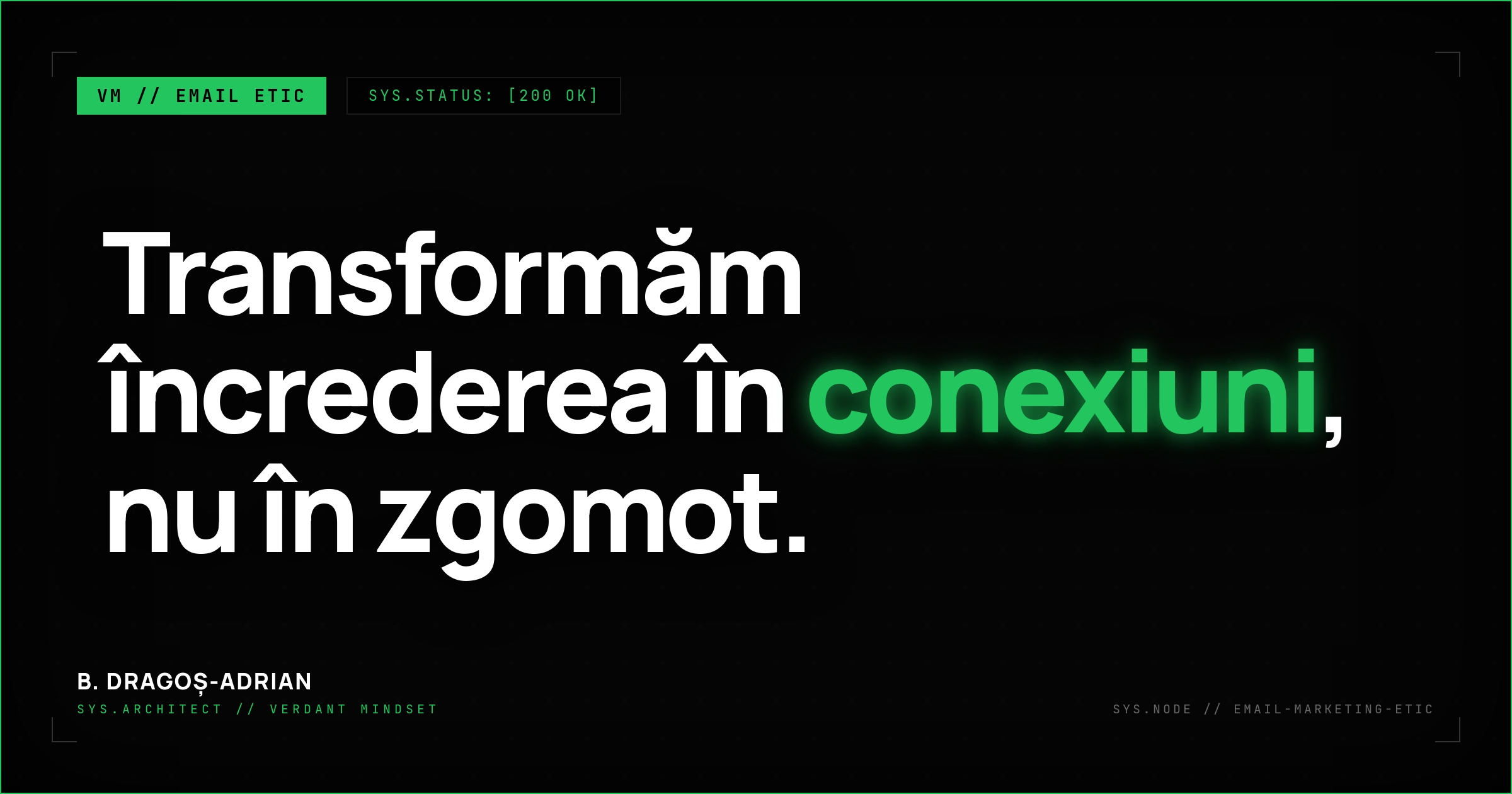 Servicii de email marketing etic care construiesc relații durabile.